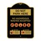 Signmission Do Not Park Here No Hazardous Waste Accepted, Black & Gold Aluminum Sign, 18" H, BG-1824-24147 A-DES-BG-1824-24147 - alternate 1